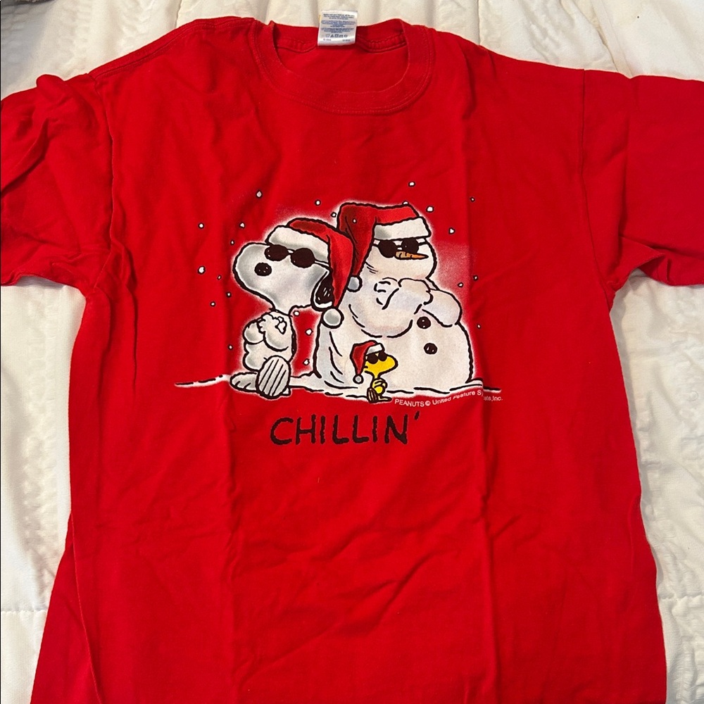 Red Snoopy Peanuts T-Shirt